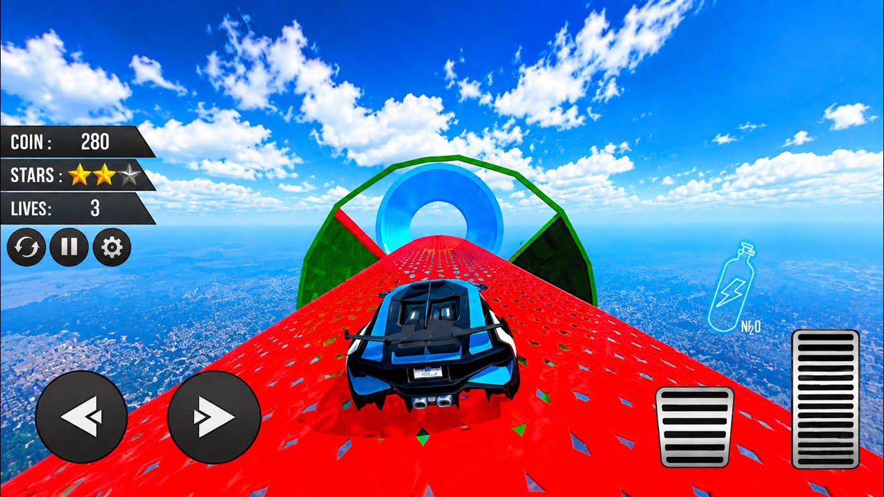 🔥 Extreme Mega Ramp Car Stunts Gameplay | Impossible Track Racing 🚗