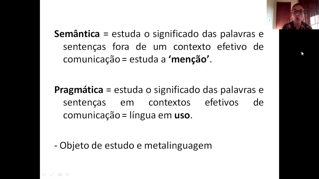 Fundamentos de Semântica - AULA 1