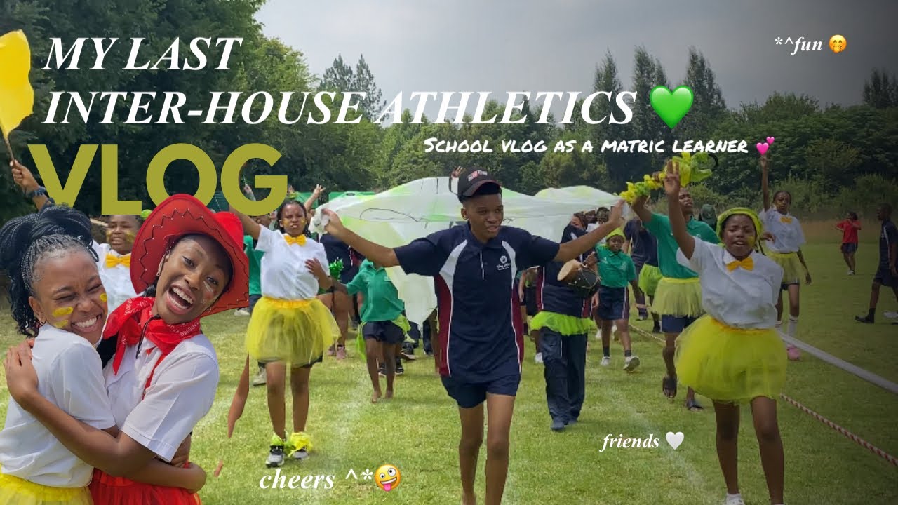 my LAST INTER-HOUSE ATHLETICS as a matric💚💙🤍(highschool vlog)