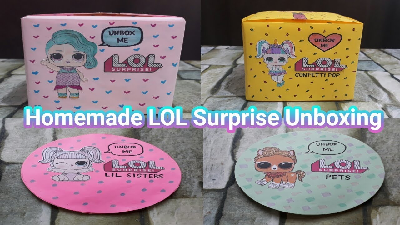 Homemade LOL Surprise Unboxing Compilation | DIY LOL Surprise