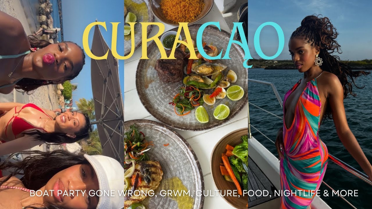 Curaçao Girls Trip Vlog: 🇨🇼 boat party gone wrong, GRWM, culture, food, nightlife & more