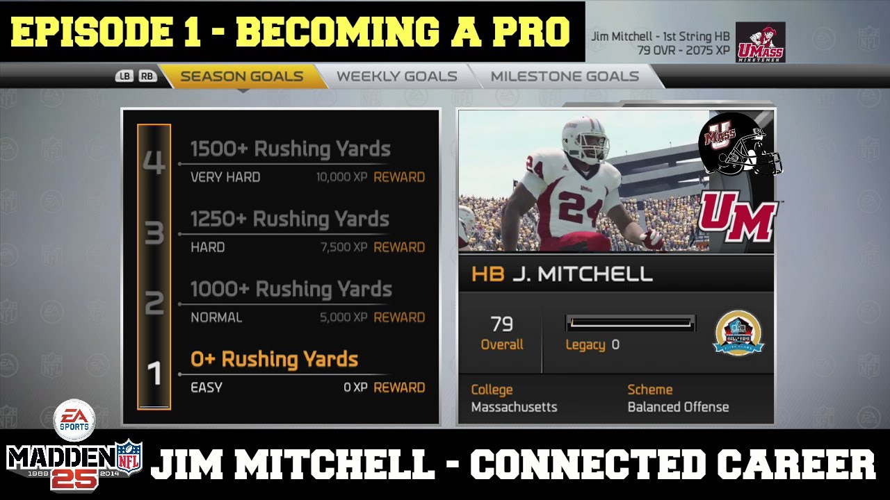 Madden NFL 25 - Jim Mitchell Connected Career Mode (Running Back) -  EP1