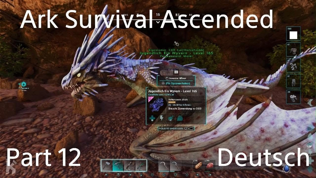 Eis Wyvern eier brüten und Wyvern großziehen| ARK Survival Ascended_
