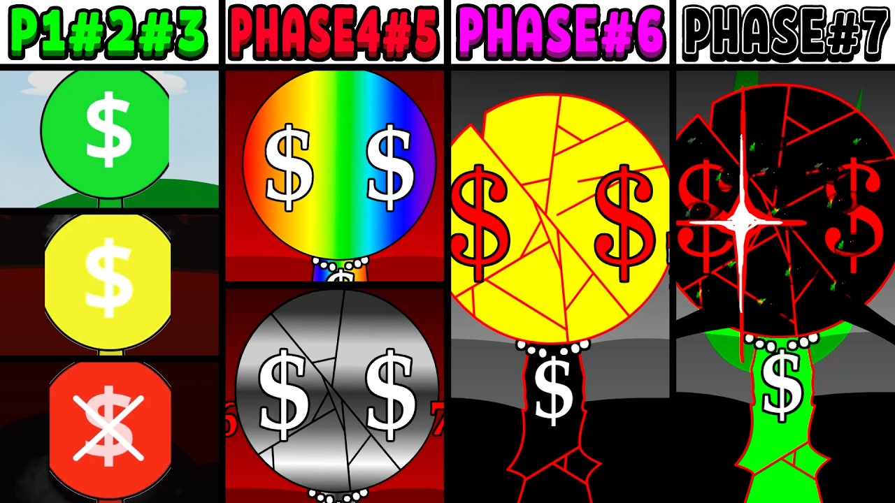 All Phases in New Incredibox Sprunki Oc of Monetised: From Phase 1 to Phase 7