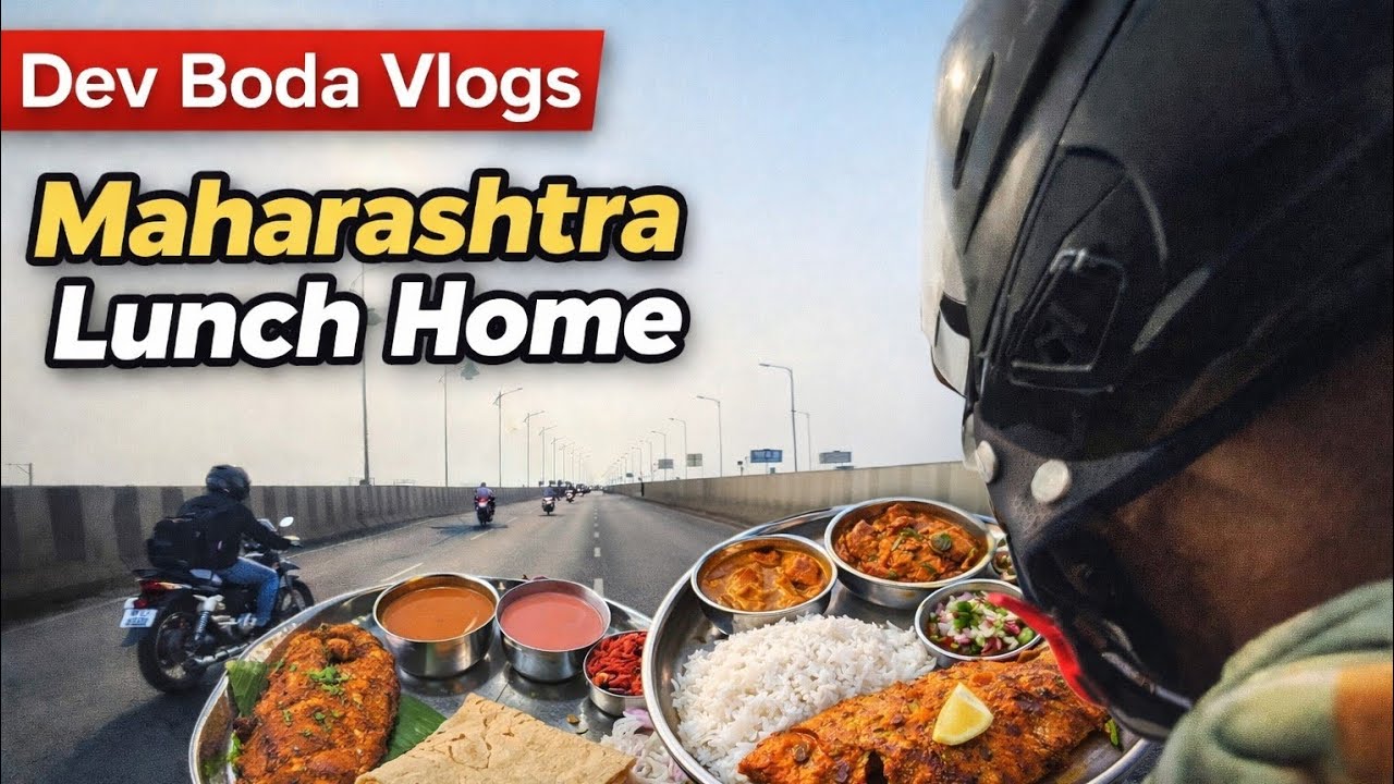 Best Fish Thali Ride! Maharashtra Lunch Home 🤤#MaharashtraLunchHome#FishThali#DevBodaVlogs#ViralVlog