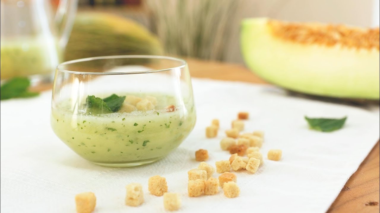 Gazpacho de melón y menta - Cocinatis