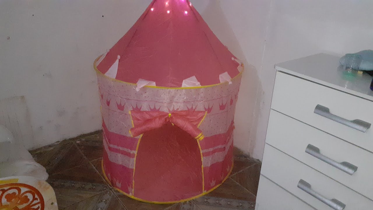como montar barraca infantil tenda cabana castelo  castelo princesas