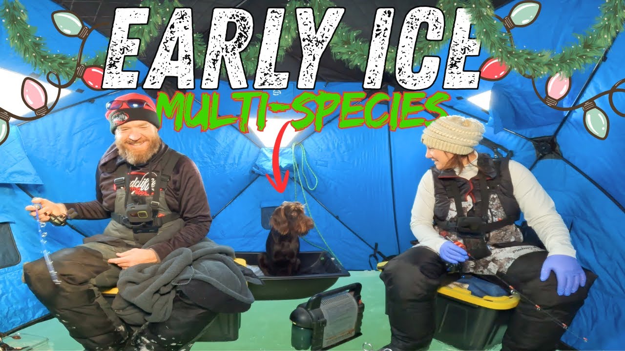 Multi-Species Early Ice Fishing with an Underwater Camera