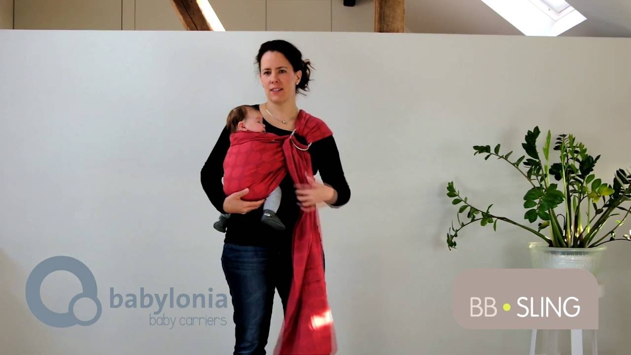 Belly-to-belly or hip carry with BB-SLING