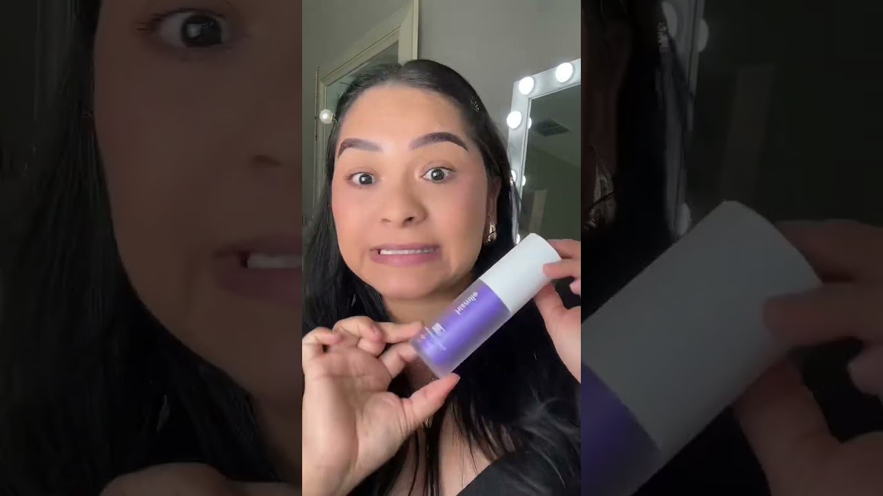 😰 Una pasta de dientes morada, que blanquea instantáneamente los dientes 🦷😰..