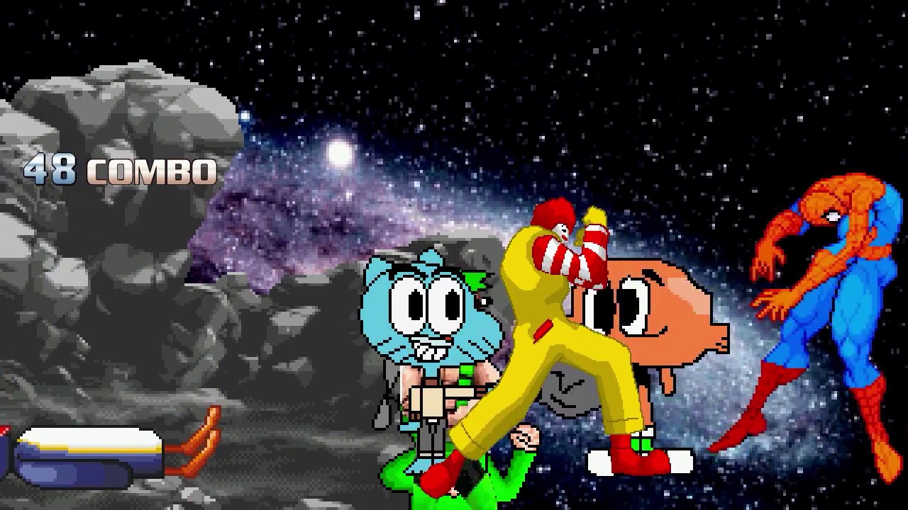 AN Mugen Request #1432: DarkDonald, Gumball, Jesse, Daniel VS RareAkuma, Spiderman, Darwin, Pingu