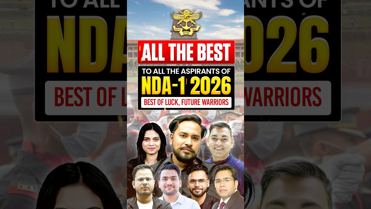 ALL THE BEST | NDA 1 2026| COACH SIR & TEAM🚀 #nda2026 #nda12026  #careerwill