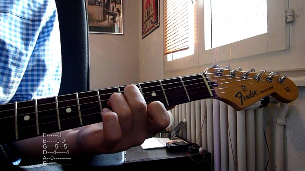 David Gilmour - Raise My Rent (Apreggios Lesson)
