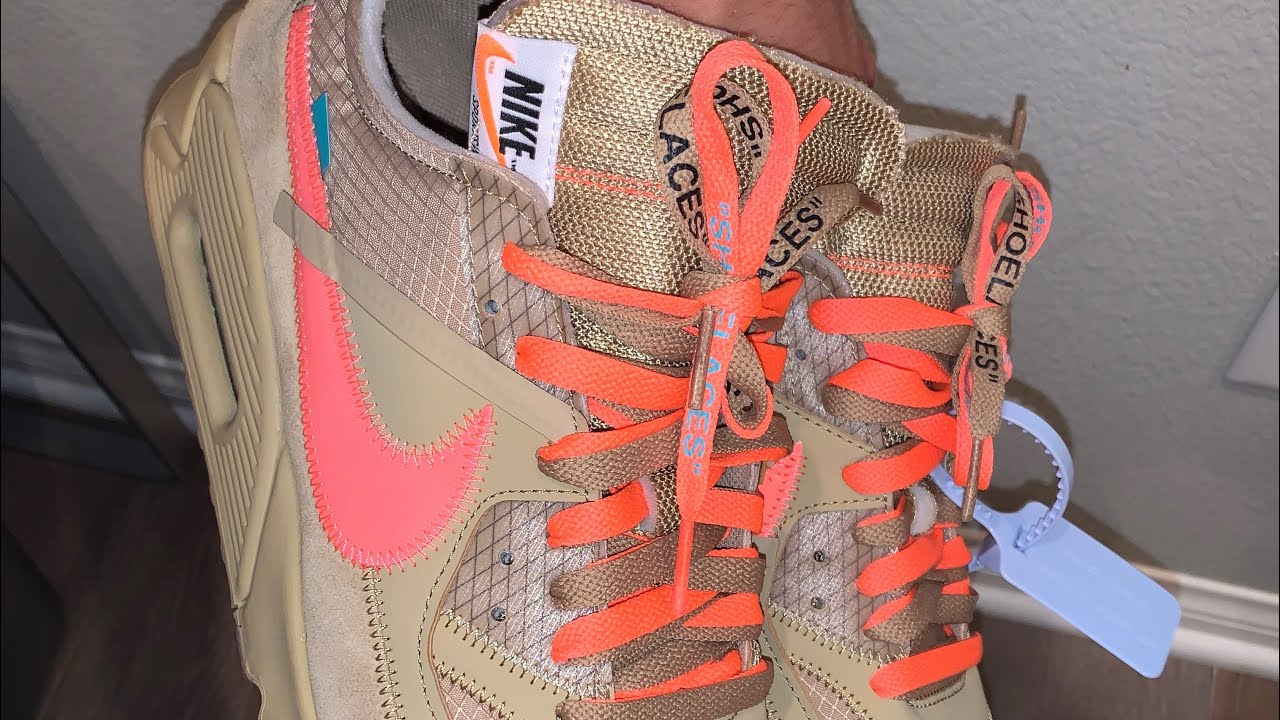 I Sacai-Laced My "Desert Ore" Off-White Nike Air Max 90s!!! (On-Foot Look)