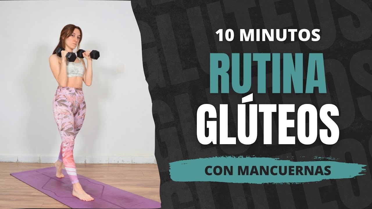 Rutina de Glúteos con Mancuernas en 10 Minutos | Sentadillas + Estocadas + Puente de Glúteos