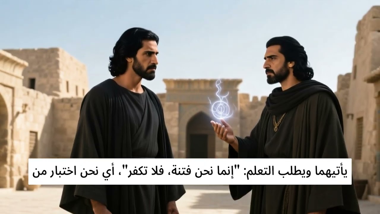 قصة هاروت وماروت وابتلاء السحر في بابل