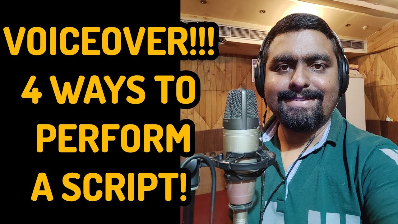 4 ways to do a Voiceover!