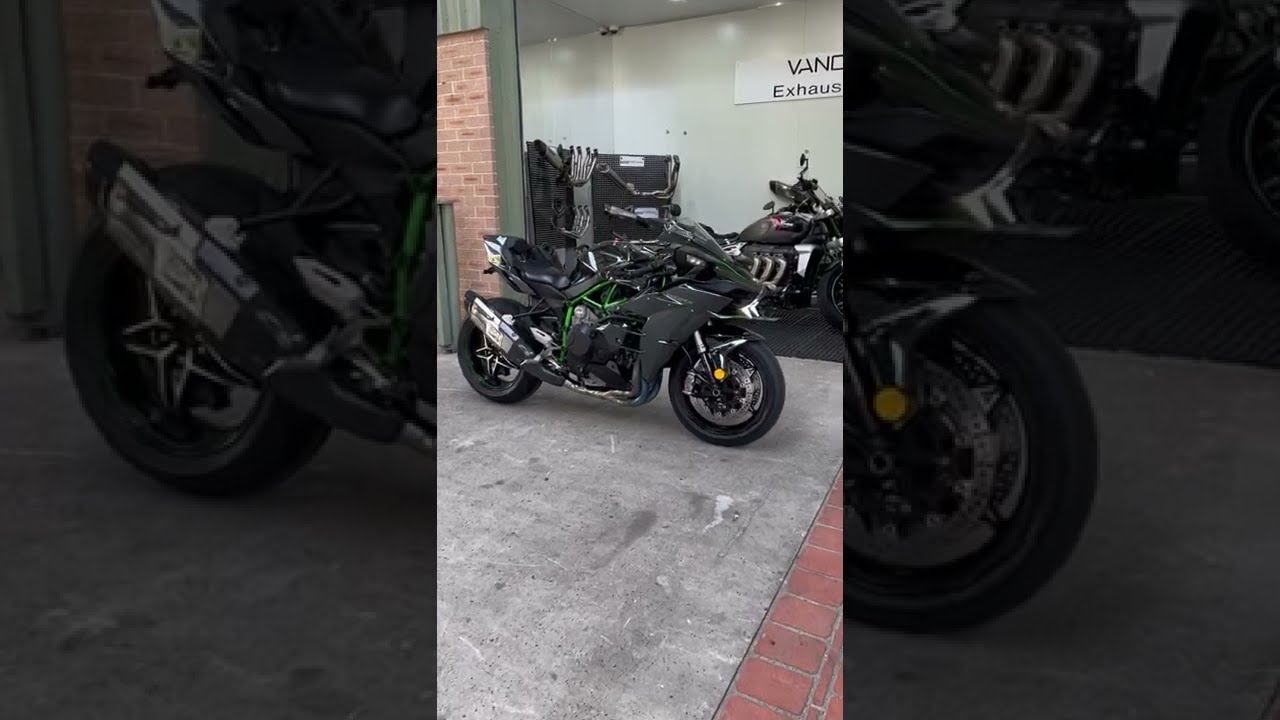 Kawasaki H2/H2R VANDEMON Stealth E-Valve Titanium Exhaust