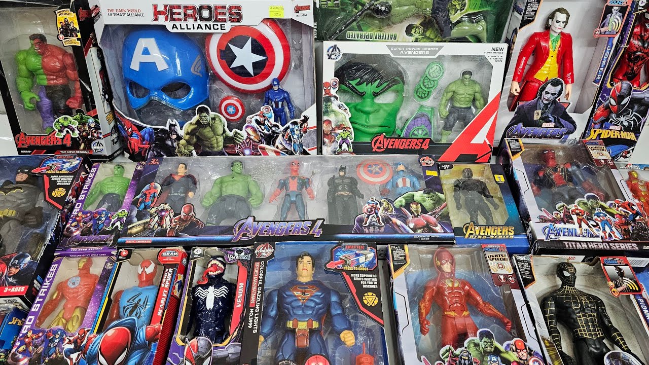 IRONMAN vs HULK vs SPIDERMAN AVENGERS CAPTAIN AMERICA,SUPERMAN CARTOON VENOM FLASH AVENGERS ASSEMBLE