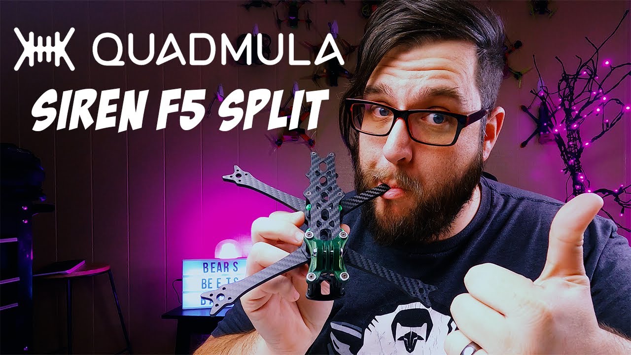 This FPV drone tastes awesome!  Quadmula Siren F5 Split review and frame assembly guide