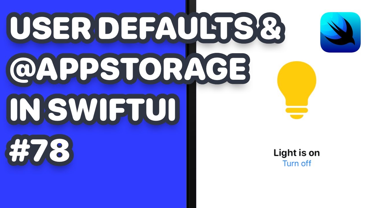 How to use AppStorage in SwiftUI & User Defaults in Swift (@AppStorage SwiftUI, Swift User Defaults)