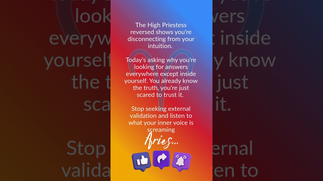 ♈ ARIES - Stop Ignoring Your Gut 