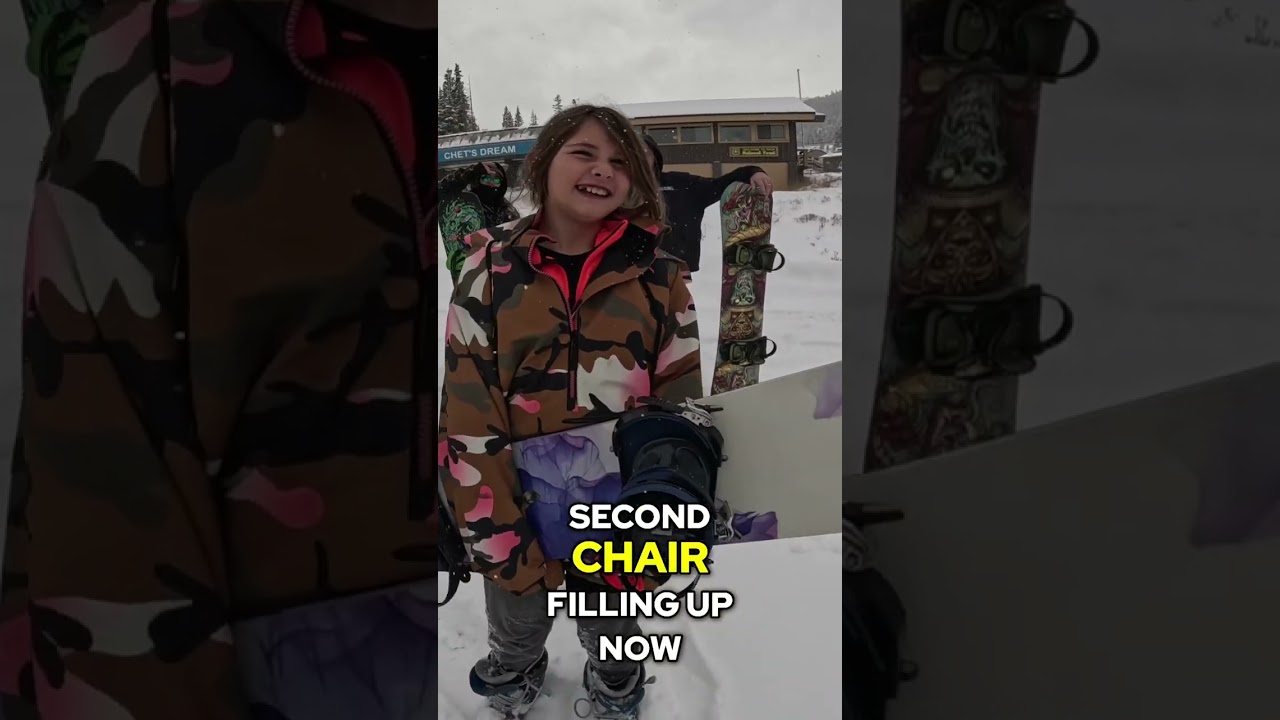 Snowboarding Day complete with First Chair Excitement! Loveland Opener
