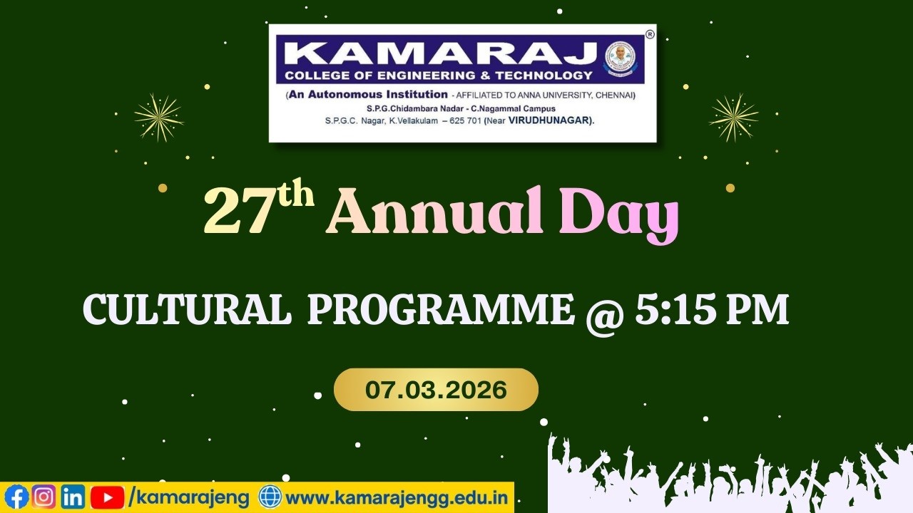 27th Annual Day - Cultural Events
