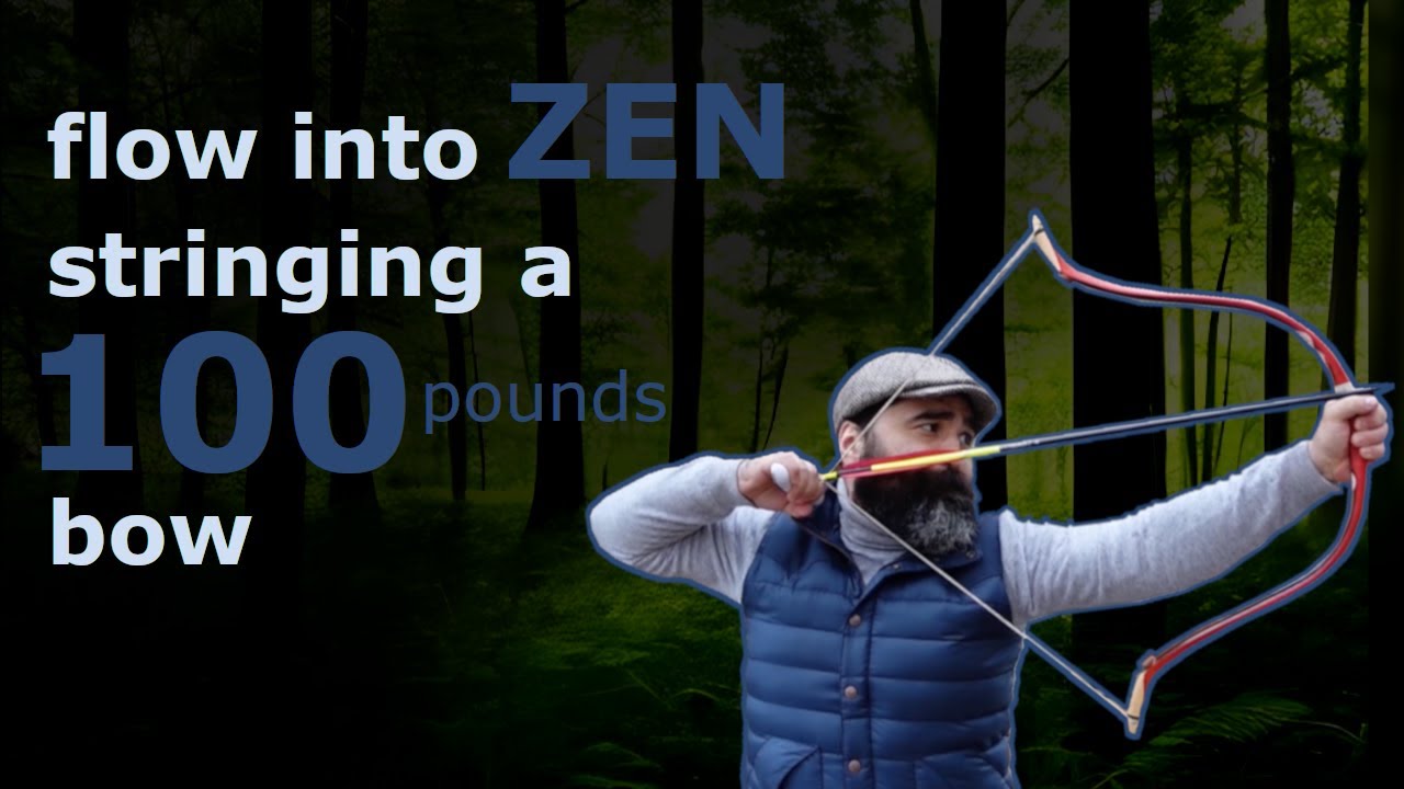 100lb Horn Bow in the Rain: Relaxing Woodland Practice