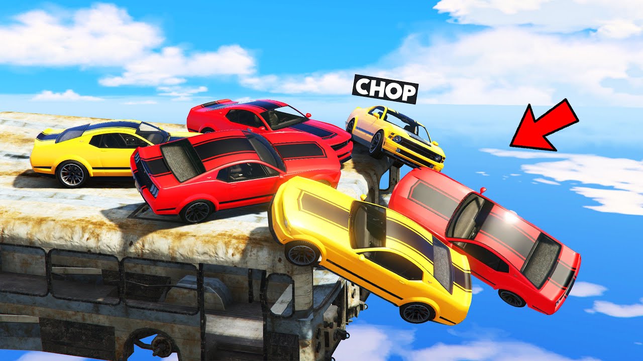 GTA 5 DERBY COLLISION OF THE SKY ISLAND WITH CHOP