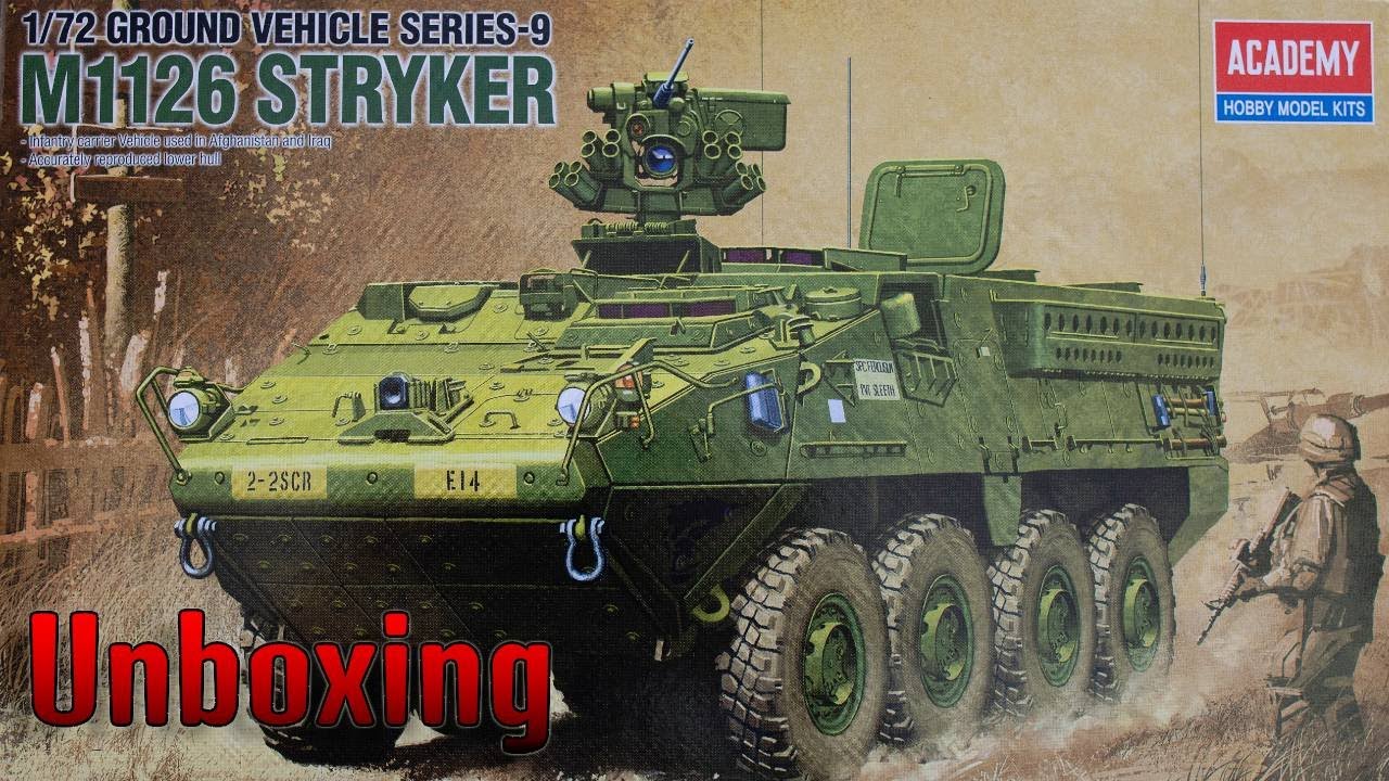 UNBOXING EN ESPAÑOL - ACADEMY M1126 STRYKER ESCALA 1/72