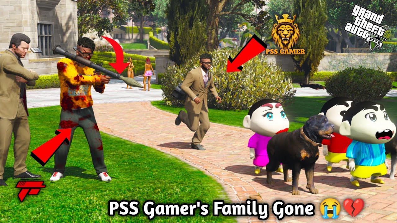 GTA 5: Franklin Mistaken & Shoot Bazuka On PSS Gamer's Family 💔😭Family Di*d💔😭PS Gamester