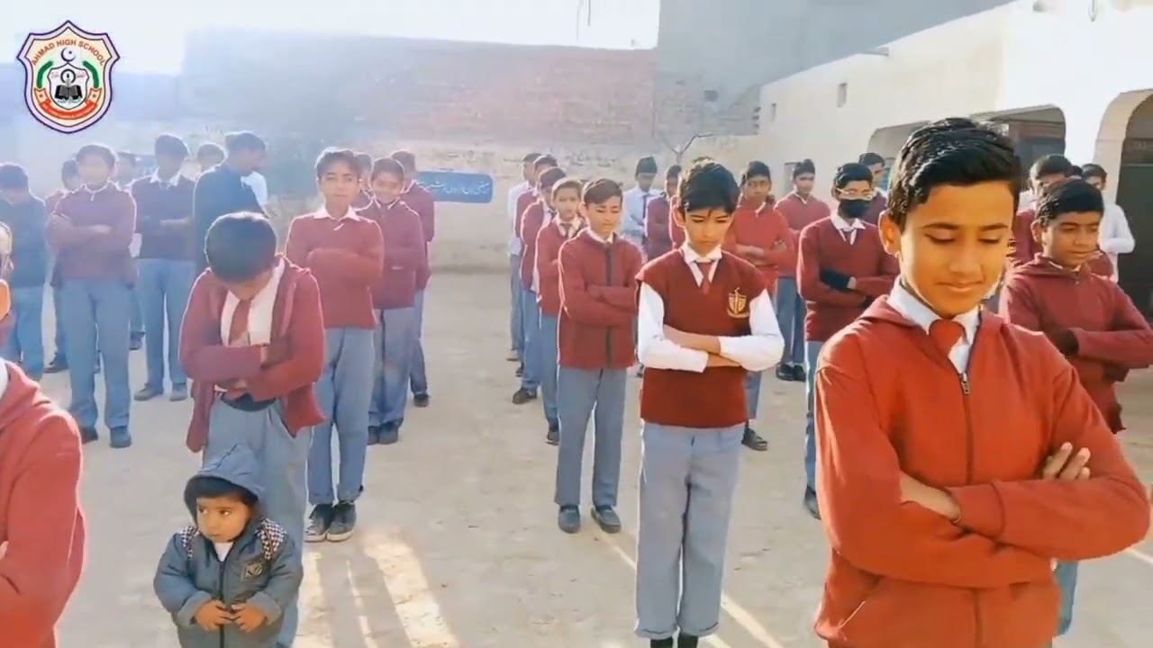 Morning Prayer Scenes at Ahmad Girls High School 54/2 Tukra Kamalia 