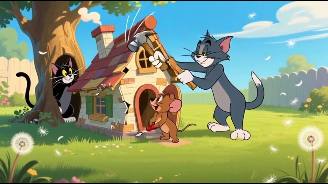 Tom and Jerry Build a House &ndash; A 100-Line Poem About Friendship and Teamwork