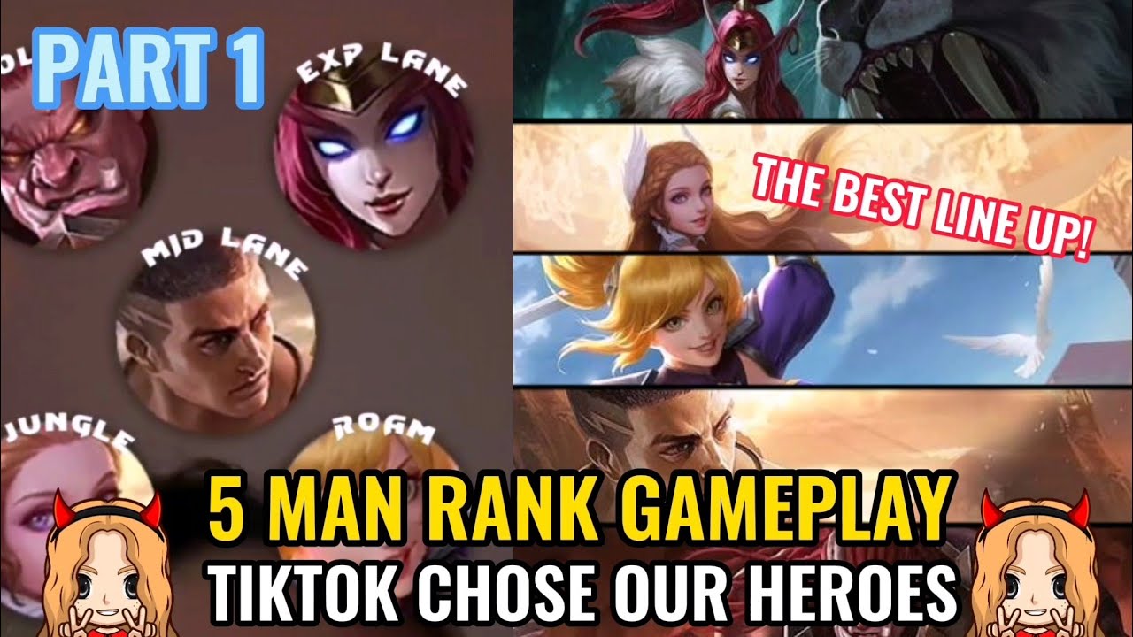 TikTok Decides Our Line Up in Rank Game (Part 1) | The Best Line Up in Rank Game