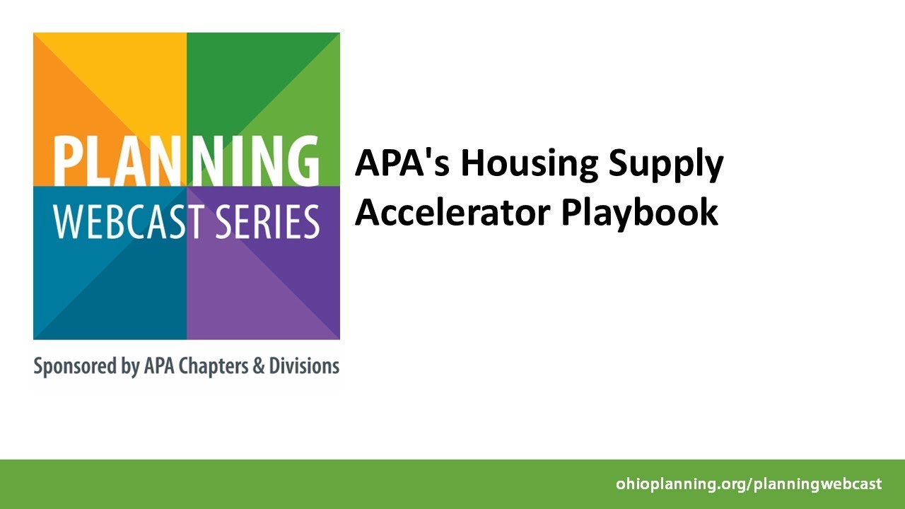APA's Housing Supply Accelerator Playbook