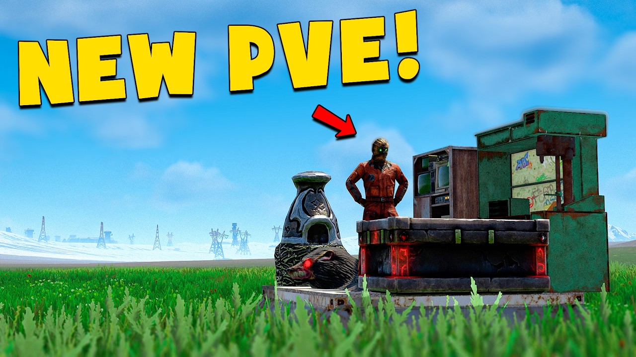 Playing Rust on the Most Peaceful  Zombie Server! PvE RUST
