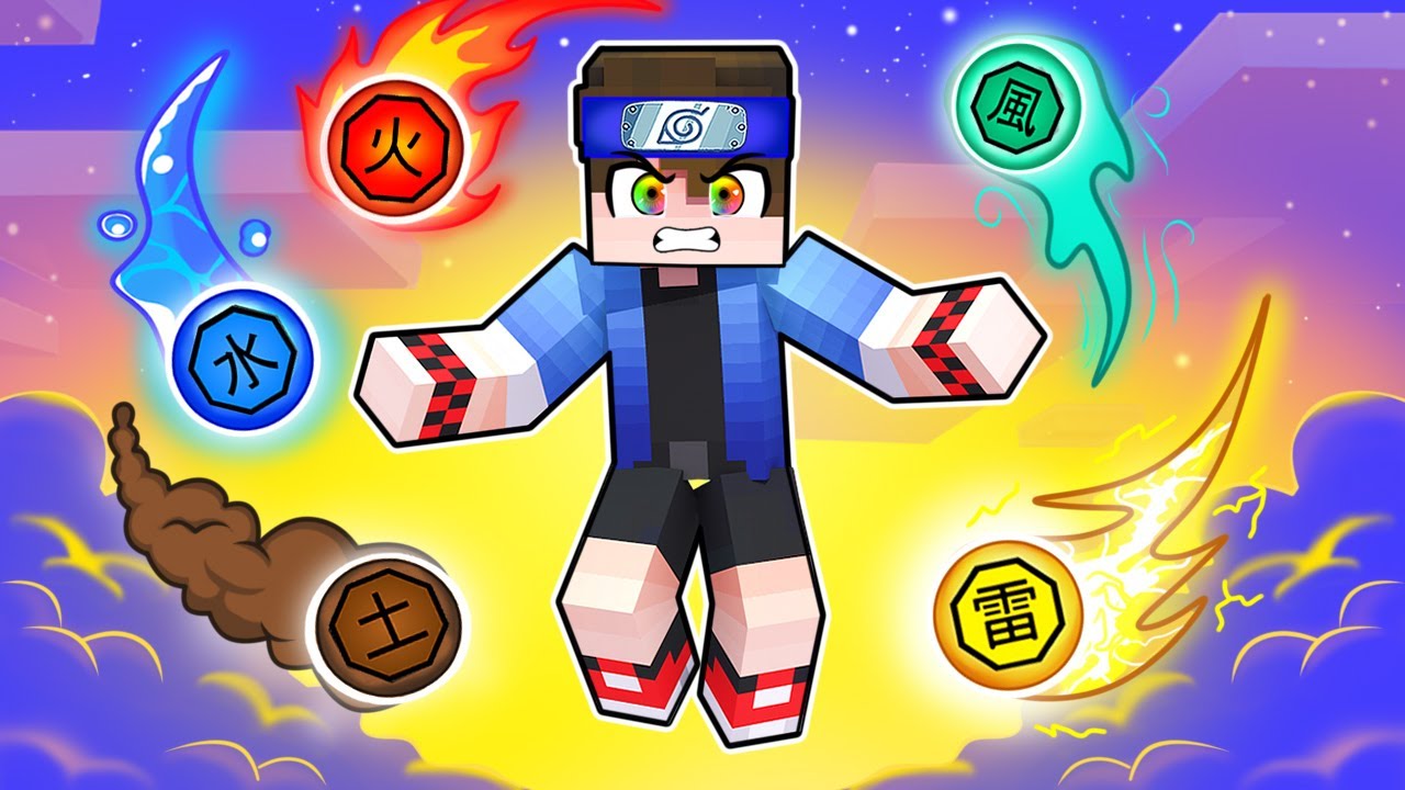 TREVOR VIROU o MESTRE dos ELEMENTOS no NARUTO Minecraft