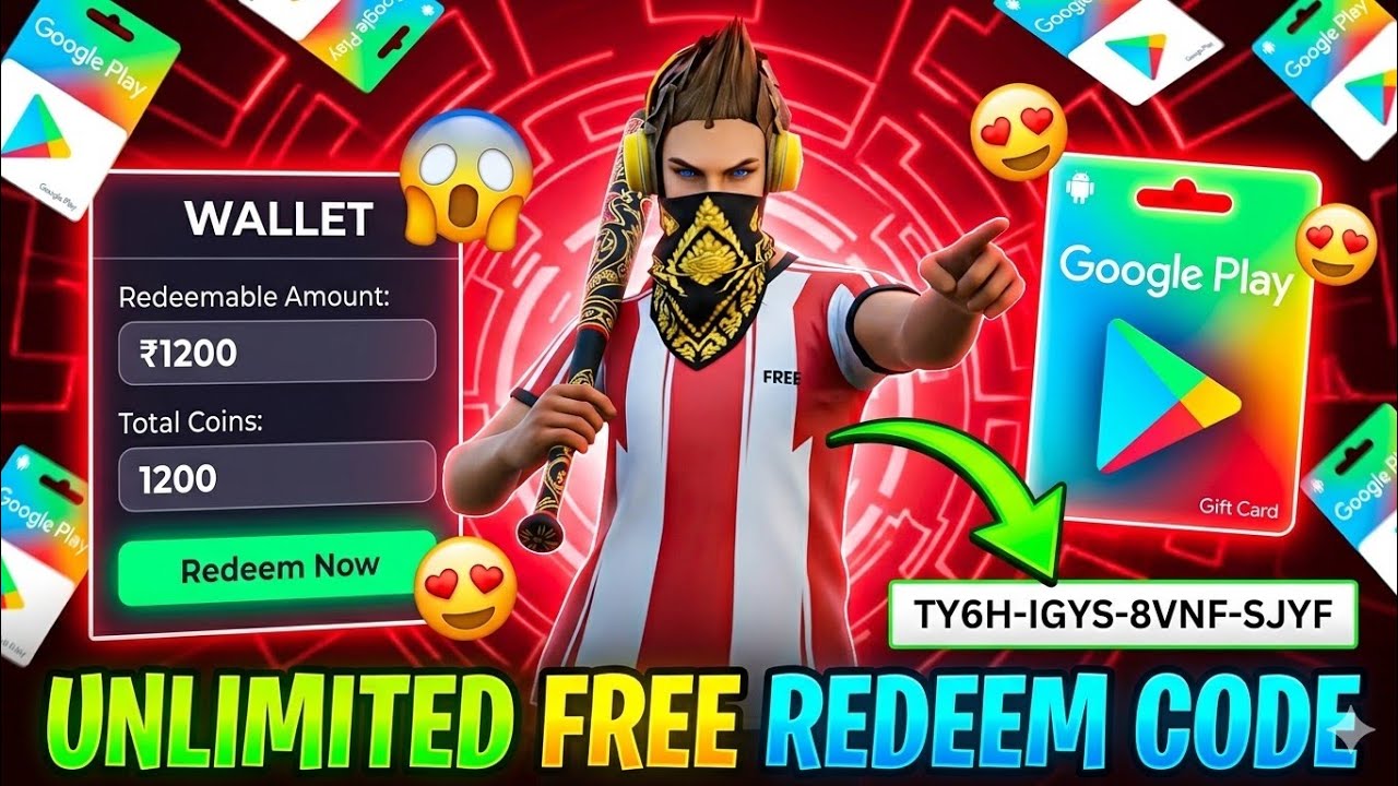 FREE REDEEM CODE | FREE REDEEM CODE APP | FREE GOOGLE PLAY REDEEM CODE APP | FREE REDEEM CODES 2026