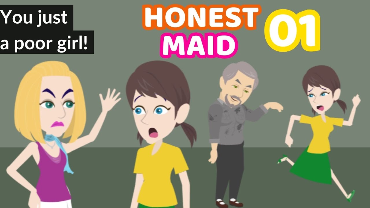 Honest Maid Ep 1 - Innocent Girl Animated Story - English Story 4U