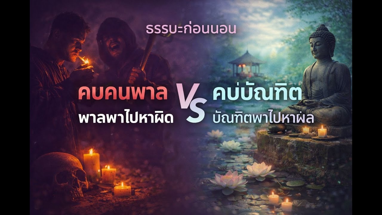 ธรรมะก่อนนอน คบคนพาล พาลพาไปหาผิด คบบัณฑิต บัณฑิตพาไปหาผล
