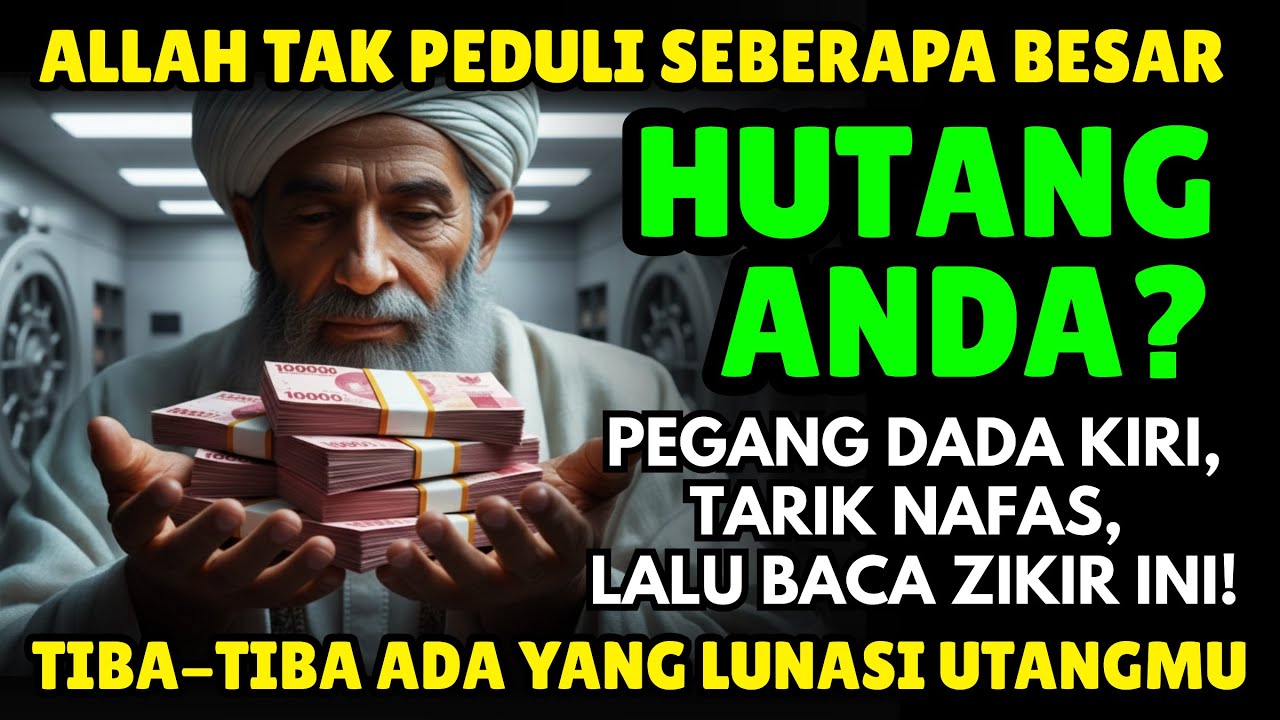 WASIAT WALI: Jika Terlilit Hutang! Pegang Dada Kiri, Tarik Nafas, Baca Zikir 33x, Insyaallah Lunas