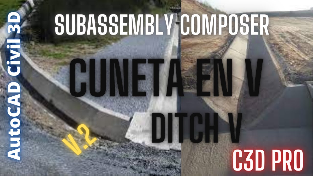 Cunera Tipo V en Subassembly Composer para  C3D