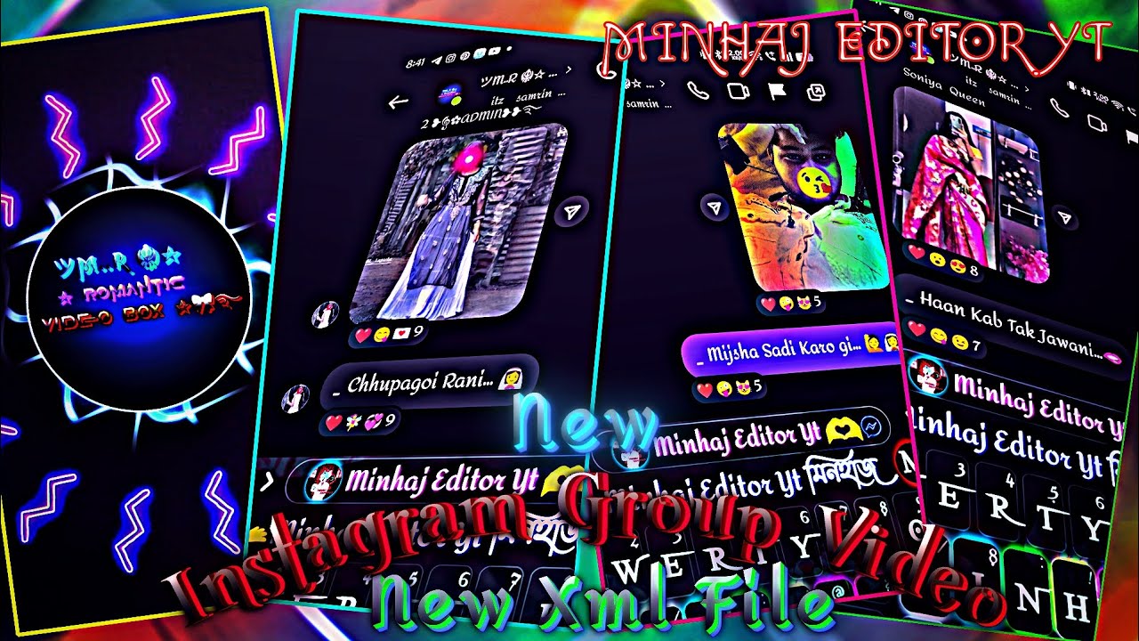 Mijsha Sadi Karo gi🙋👰‍♀️New Xml⚡New Instagram lyrics🤫group Video🕊️edit By #Mlinhaj_editor_yt#xmlfile