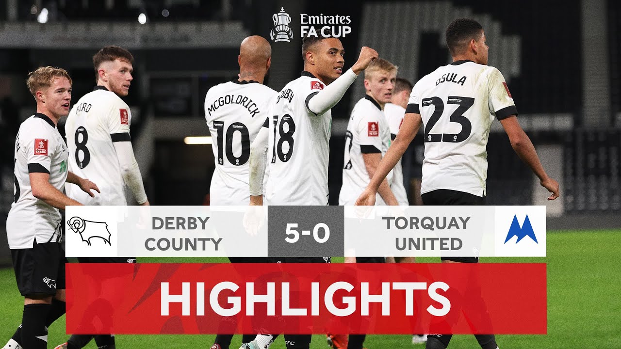 Lewis Dobbin Stunner Sends The Rams Through | Derby County 5-0 Torquay | Emirates FA Cup 22-23
