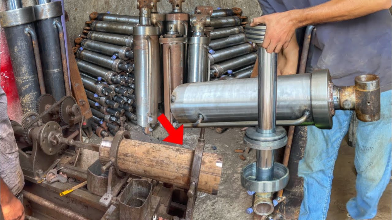 Hydraulic jacks for heavy duty tractor trailer are also designed and manufactured in-house