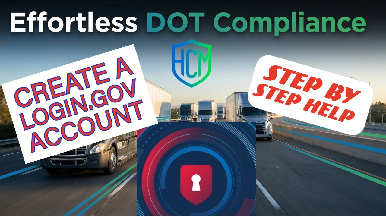 How to Create a Login.gov Account for FMCSA MOTUS | New DOT Number & Authority Guide #trucking