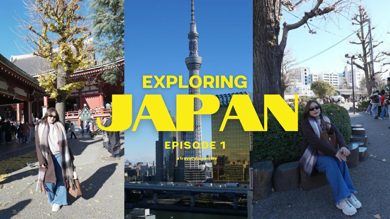 JAPAN VLOG | Episode 1: Flying solo to Tokyo, exploring Asakusa 🇯🇵