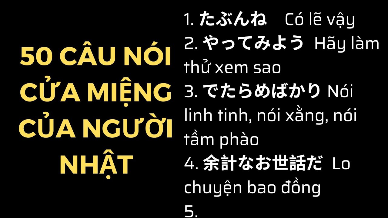50 câu tiếng Nhật ngắn mà người Nhật hay nói khi giao tiếp