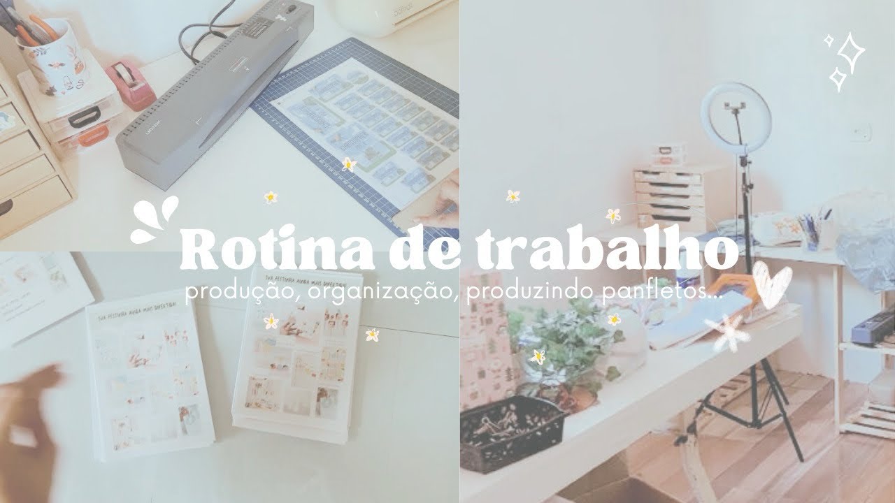 Studio Vlog #01 🌷| Organizando o estudio criativo, produção e mais...✨